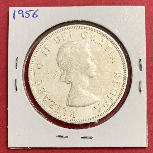 Awe-Inspiring 1956 Canada Uncirculated Silver $1 Dollar Coin! - Picture 3 of 15
